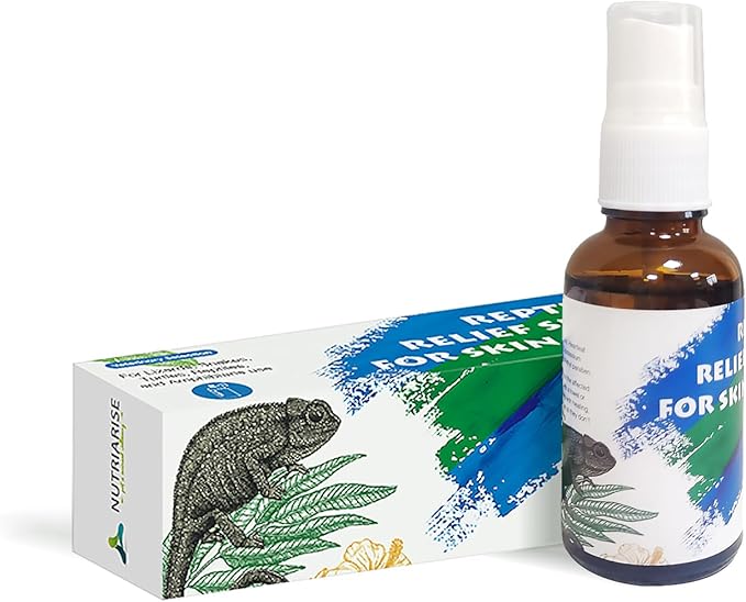 Reptile Wound Care Spray, Lizard & Snake Skin Repair, Relief Support for Reptile Skin Issues, Sores, Shedding, Scale Rot 1 fl oz NUTRIARISE