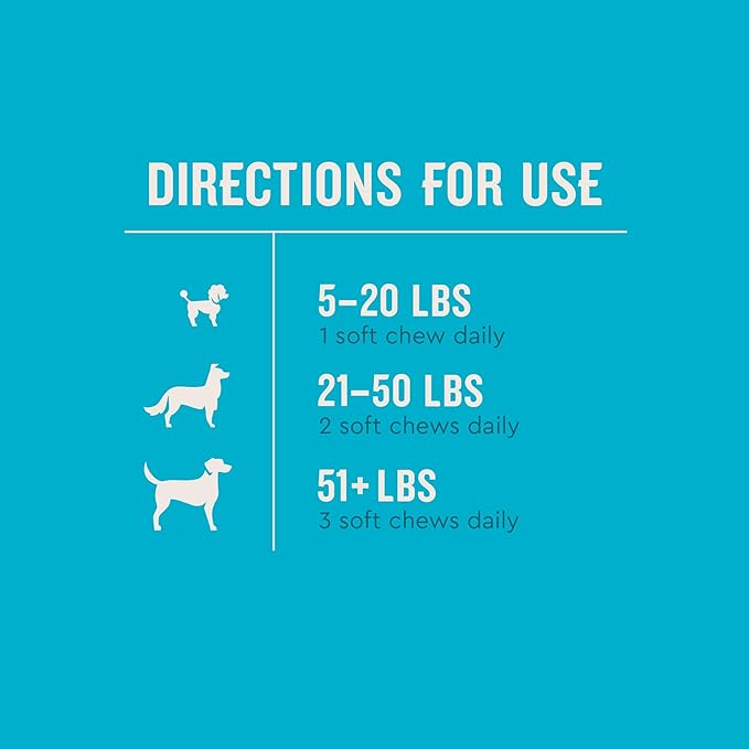 VetIQ Advanced Hip & Joint Chews For Dogs, 60 Count, Chicken Flavored Supplements Made with Glucosamine, Omega 3’s, Chondroitin, MSM, and Green Lipped Mussel, Increases Mobility and Maintains Muscles VetIQHealthSupplements