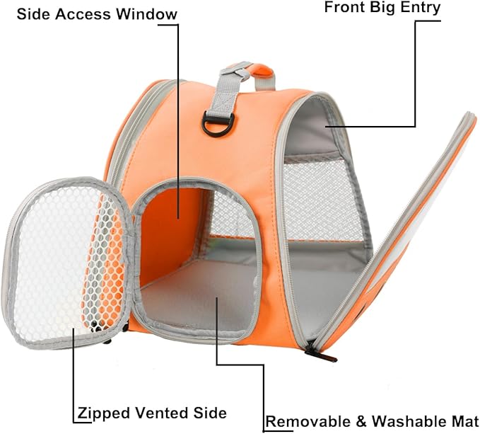 Guinea Pig Carrier,Guinea Pig Carrier for 2,Reptile Travel Carrier for Lizards Sugar Glider Hedgehog Rat Parrot Birds WEVONIGU