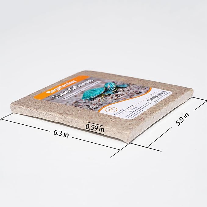 2QT Substrate for Turtle Bedding, Ideal Turtle Tank Accessories for Retains Moisture Begeterday