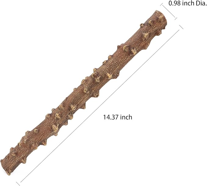 AQUA KT Reptile Climbing Corner Stick Branch Rain Forest Style for Snake Lizard Hermit Crab Bearded Dragon Terrarium Habitat Decoration AQUAKT