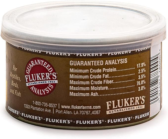 Fluker's Gourmet Canned Food for Reptiles, Fish, Birds and Small Animals, Crickets, 1.2 oz (Pack of 2) Flukers