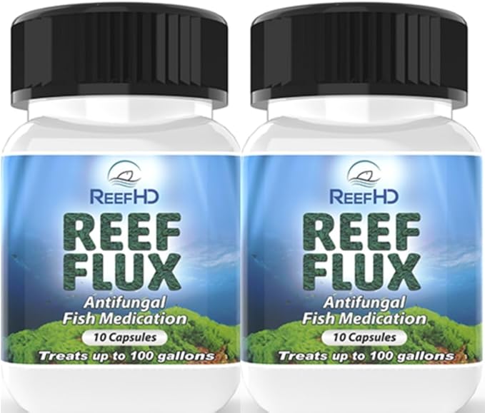 ReefHD Reeflux FIuconazole 200mg fungaI Fish lnfections lchthyophonus SaproIegnia KlLL Bryopsis Green Hair AIgae Aquarium Reef Flux AIgae Buster (Two Packs) PAWPICO
