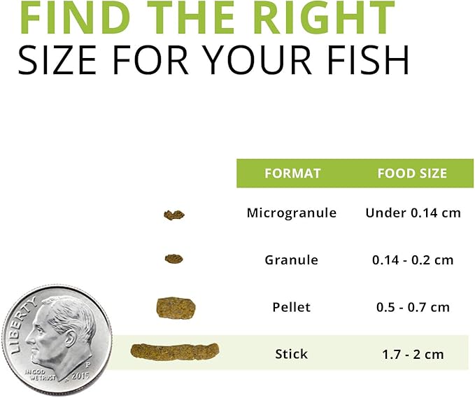 Fluval Bug Bites Bottom Feeder Fish Food, Sticks for Medium to Large Sized Fish, 4.59 oz., A6587 Fluval