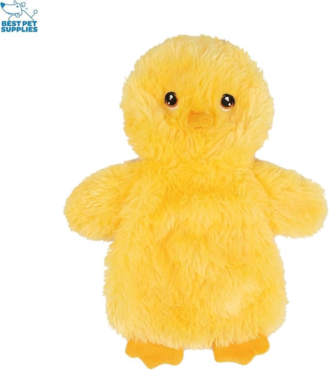 Best Pet Supplies Chicken Crinkle Plush Dog Toys for Interactive Play, Puppy and Senior Indoor Play, Colorful Chicken Toy Shape, Cute and Cuddly - Crinkle Chicken Bundle (Yellow, Pink, Blue) - PAWPICO
