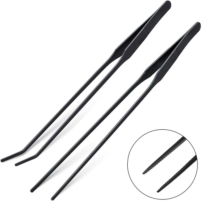 Aquarium Tweezers, Capetsma Stainless Steel Aquarium Plant Tools Long Aquascaping Tools Scissors Spatula Aquatic Plants Tool Set for Freshwater and Saltwater capetsma