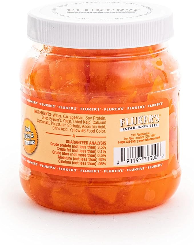 Fluker's Orange Cube Complete Cricket Diet, Gut Load Food for Feeder Insects and Live Crickets, Provides Vitamins, Minerals, and Hydration, 6 oz Flukers