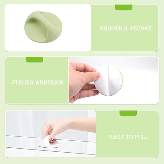 8 PCS Aquarium Lid Handles Round Plastic Fish Tank Cover Handles with Adhesive Sticker Suitable for Aquarium Fish Tank Lid PAWPICO