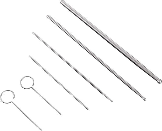 REPTI ZOO Snake Probe Kit 6 Pieces Round Ball Tip Professional Reptiles Snake Sexing Kit Probes Set REPTIZOO