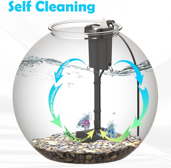 3-Gallon Aquarium Starter Kit, Ideal for Betta Fish and Other Tropical Fish, Includes Power Filter, LED Light, Hood, and Illustrated User Set Up Guide, Impact-Resistant Plastic SWPRODUCTS
