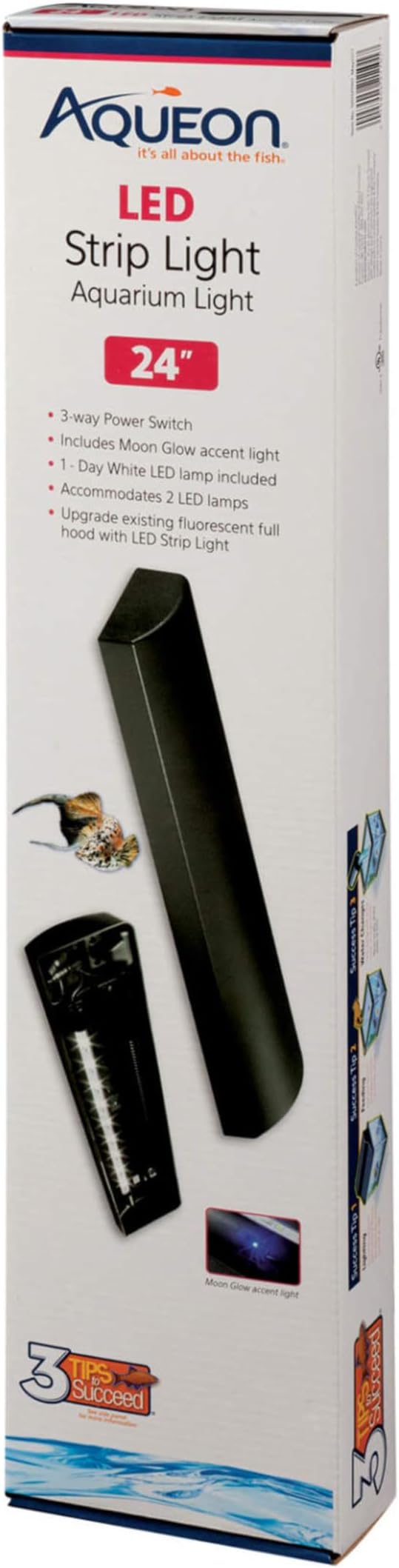 Aqueon LED Fish Tank Aquarium Strip Light Fixture, 24 Inch Aqueon