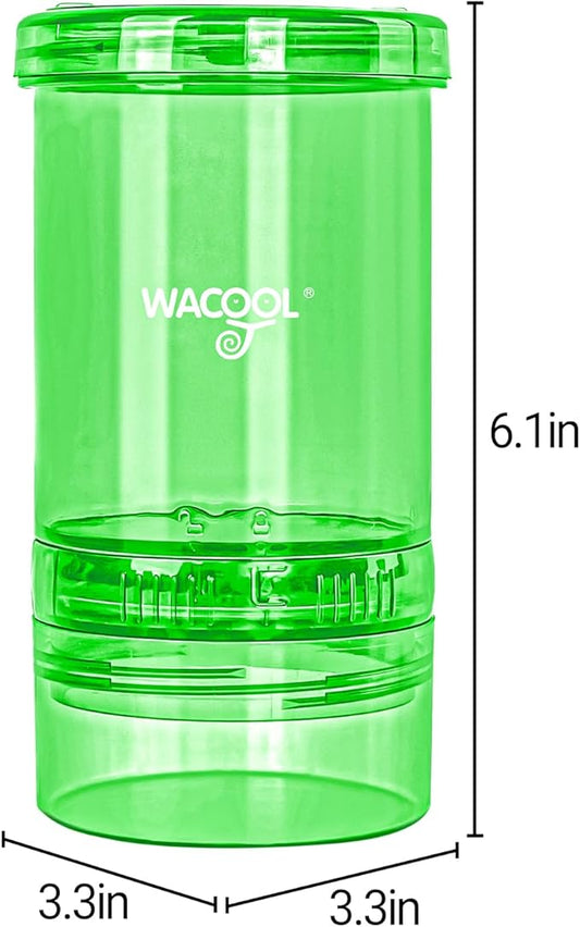 Cricket Calcium Powder Mixer for Reptiles, Cricket Feeder with Calcium for Reptiles, Reptile Calcium Duster Cricket Food for Reptile Bearded Dragon Gecko Terrarium Tank Accessories WACOOLTERRA