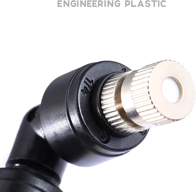 Reptile Misting Spray Nozzle for Rainforest Tank Pet Cooling Adjustable Reptile Nozzle Fogger Mist Sprinkler for Full Water Coverage, Replacement Micro Spray Nozzles, 2PCS ExplorewithPassion
