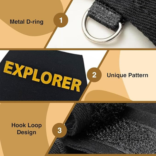 Bearded Dragon Leash and Harness Set, Adjustable Lizard Reptile Leashes Bearded Dragon Rope Accessories for Bearded Dragon Lizard Small Pets Outdoor Safety Walking(Explorer Character) HOKABLE