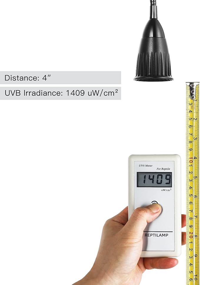 UVA UVB Reptile Light Lamp, R6225 UV LED Replacement for 26 Watts UVB10.0 CFL Bulb REPTILAMP