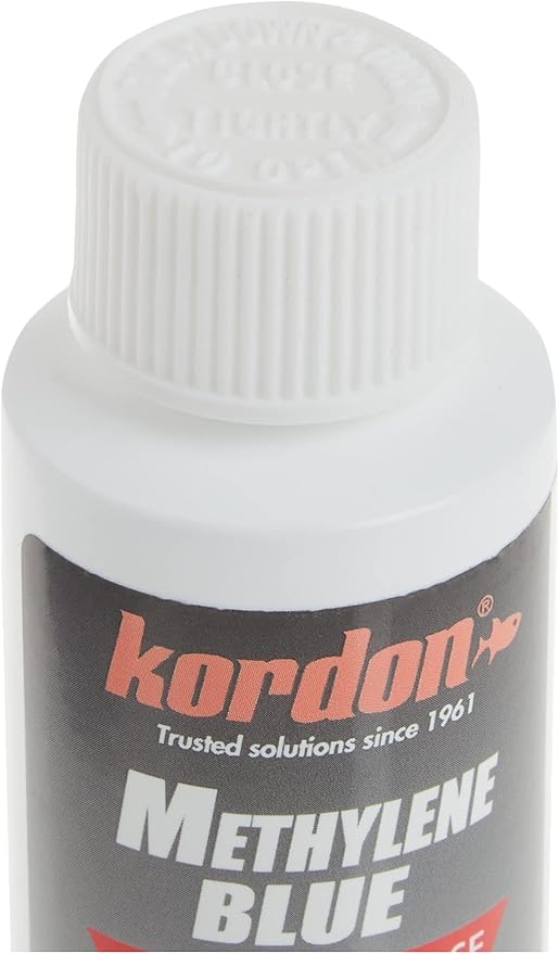 Kordon Methylene Blue Disease Preventative – Safe for Freshwater & Saltwater Aquariums, Prevents Fungal Infections & Treats Parasites, Reduces Fish Stress, 4-Ounces Kordon