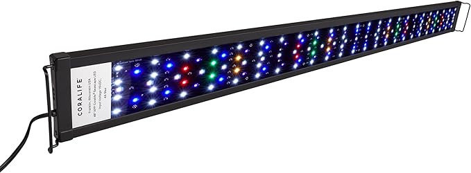 Coralife Fish Tank Aquarium Seascape WiFi/Bluetooth Smart LED Light Fixture, 48-54" Coralife