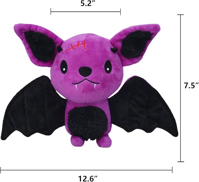 Blnboimrun Dog Toys Puppy Toys Interactive Dog Toys for Small Medium Large Dogs, Squeaky Dog Chew Toys to Keep Them Busy, Plush Dog Toy with Crinkle Paper Stuffed Bat - PAWPICO
