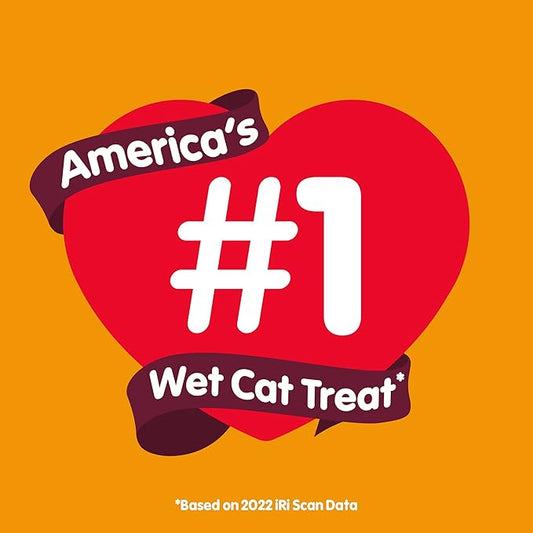 Hartz Delectables Squeeze Up Interactive Lickable Wet Cat Treats for Adult & Senior Cats, Tuna, 4 Count (Pack of 8) Hartz