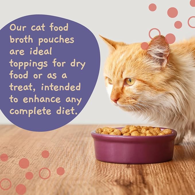 MOOCHIE Grain Free Creamy Seafood Multipack Cat Broth - Real Salmon, Shrimp, Kanikama - No Artificial Flavors or Preservatives - 16 x 1.4 oz Pouch - PAWPICO