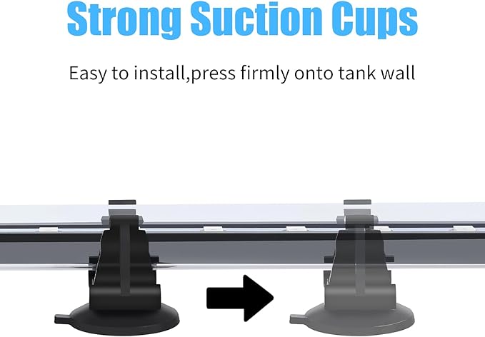 AQUANEAT Aquarium LED Submersible Light 7.5 Inch Underwater Stick Strip Bar Lamp Fish Tank (White & Blue) Aquaneat