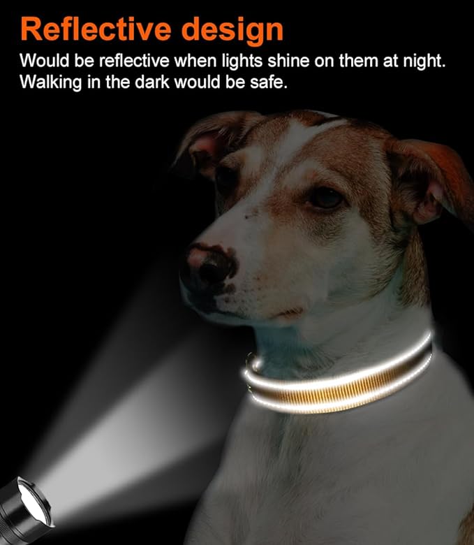 Joytale Reflective Dog Collar,Soft Neoprene Padded Breathable Nylon Pet Collar Adjustable for Small Dogs,Khaki,S - PAWPICO
