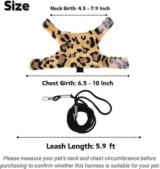Bearded Dragon Harness and Leash Set - Adjustable Lizard Traction Rope Escape Proof Outdoor Walking Training Leash Reptile Halloween Costume Accessories for Bearded Dragon Lizard Small Pets (Brown) SEZDEKI