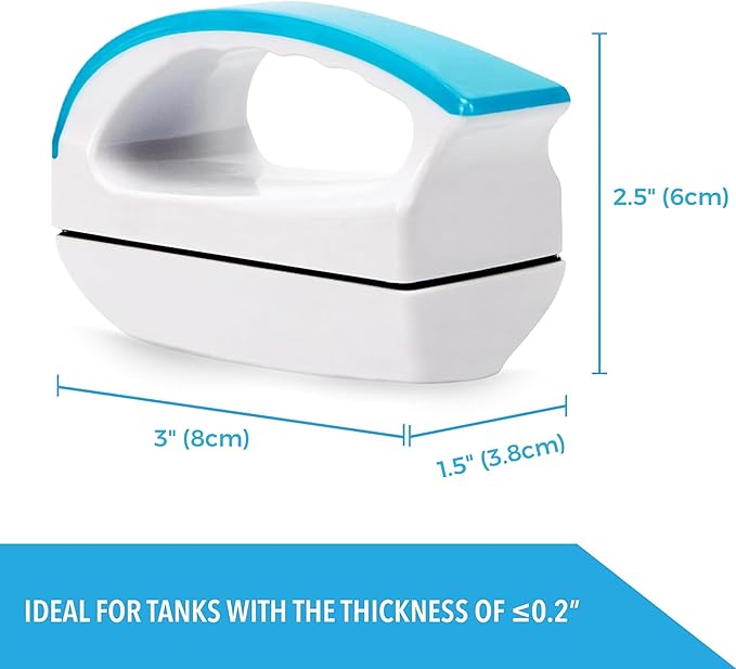 JOR Magnetic Scrubber for Aquarium Fish Tank, Scratch-Free Glass Scraper, Keep Hands Dry, Non-Slip, Self-Floating Strong Cleaning Magnet, Aquarium Cleaner for Acrylic Tanks PAWPICO