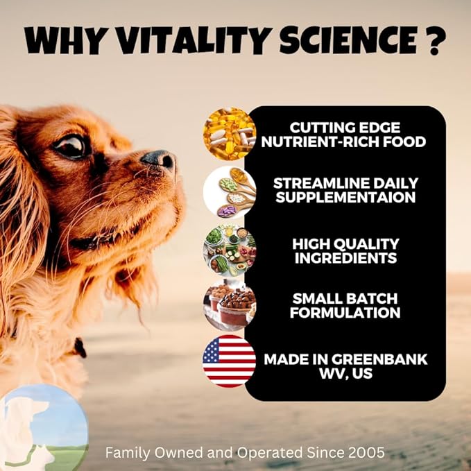 Pet Probiotic for Cats & Dogs | Pet Flora - Great for Diarrhea, Vomiting, Gas, Skin Conditions - Additive Free (1000 Caps) VitalityScience