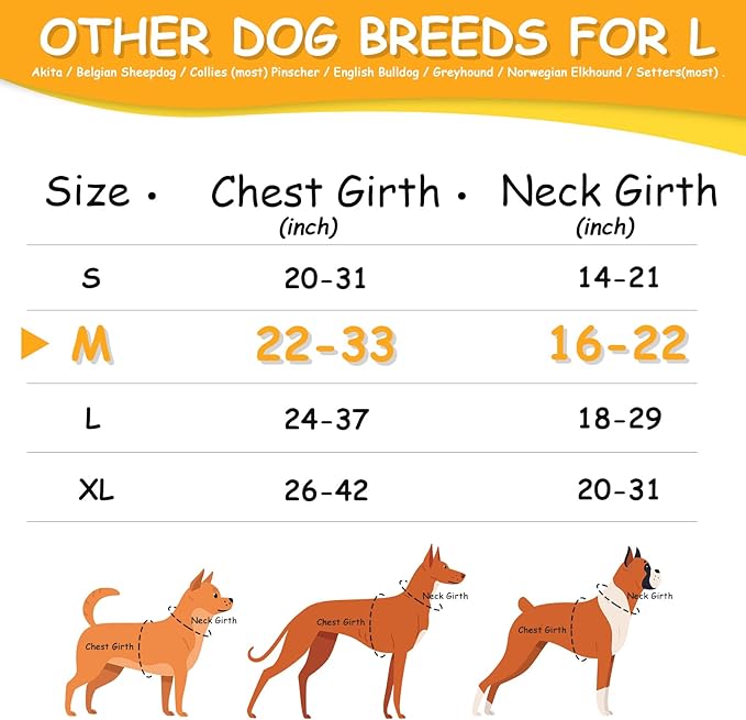AUROTH Dog Harness Medium Sized Dog, Dog Vest Harness Medium Size Dog, Medium Dog Harness, No Pull Dog Harness for Medium Dogs with Handle, Army Yellow M - PAWPICO