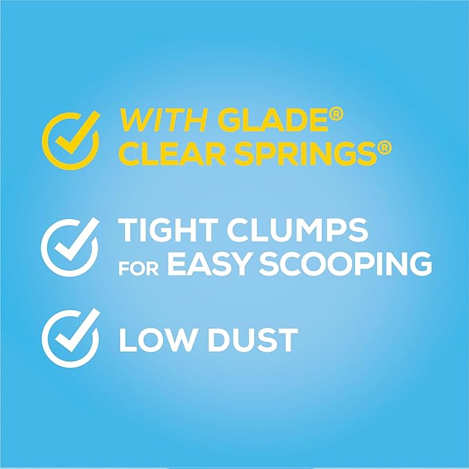 Purina Tidy Cats Clumping Multi Cat Litter, Glade Clear Springs - 38 lb. Box - PAWPICO