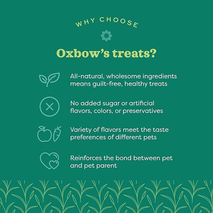 Oxbow Simple Rewards Baked Treats with Carrot, Dill, and Hay for Rabbits, Guinea Pigs, Chinchillas, and Small Pets, 3 Ounce (Pack of 1) OxbowAnimalHealth