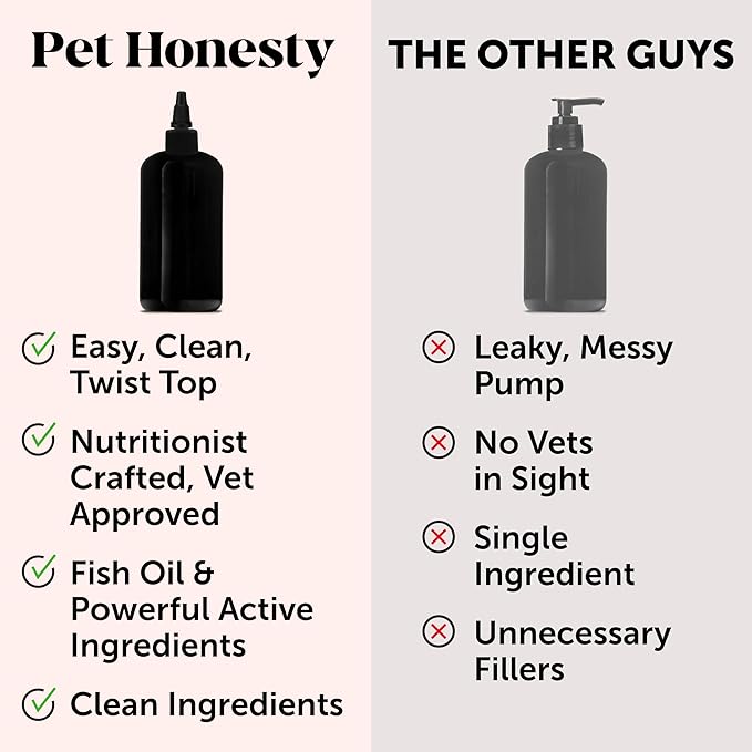 Pet Honesty Dog Multivitamin Supplement with Salmon Oil for Dogs - Allergy Itch Relief, Digestion, Skin & Coat Health, Liquid Supplement - Dog Food Topper Bone Broth with Prebiotics (12 oz) PetHonesty