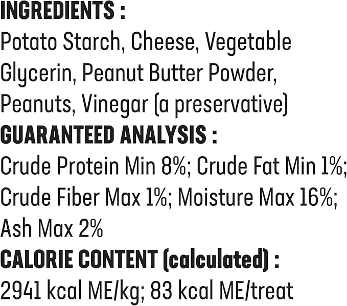 Himalayan Dog Chew Churro Yak Cheese Dog Chews, 100% Natural, Long Lasting, Gluten Free, Healthy & Safe Dog Treats, Lactose & Grain Free, Protein Rich, Real Peanut Butter Flavor, 4 Churros Per Pouch - PAWPICO