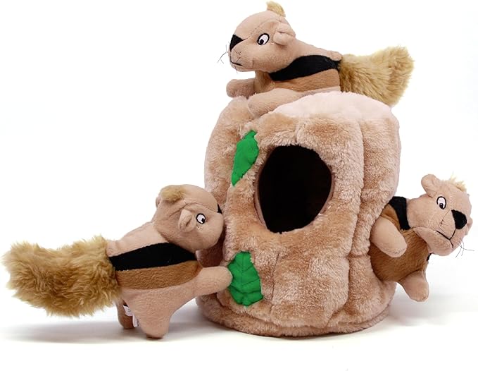 Outward Hound Hide A Squirrel Plush Dog Toy Puzzle, Large - PAWPICO