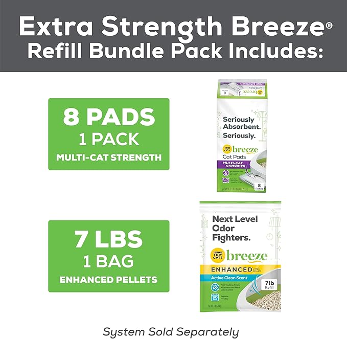 Purina Tidy Cats Breeze Cat Litter Extra Strength Refill Bundle - PAWPICO