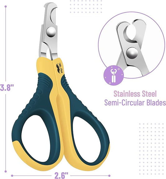 Mr. Pen- Cat Nail Clipper, Yellow & Gray Cat Nail Trimmer, Cat Nail Clippers, Cat Claw Clippers, Cat Clippers for Nails, Pet Nail Clippers, Kitten Nail Clipper, Small Dog Nail Clipper Cat Claw Trimmer - PAWPICO