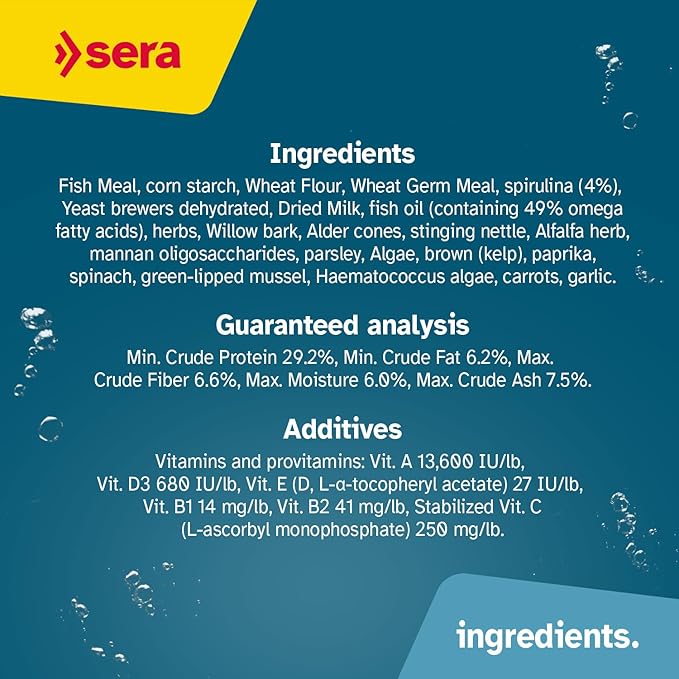 sera Catfish Chips Nature 13.4 oz./0.84lbs | Premium Fish Food for Ancistrus & Plecos | High Fiber | No Dyes & Preservatives | Supports Digestion & Promotes Healthy Growth | Ideal for Bottom Feeders Sera