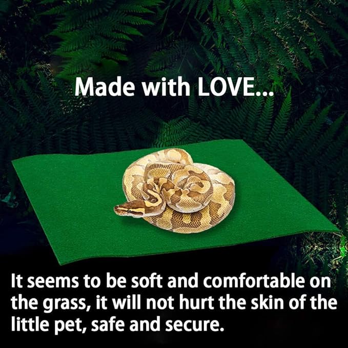 Hamiledyi Reptile Carpet 39.4 X 19.7 Terrarium Bedding Substrate Liner Reptile Mat Tank Accessories for Bearded Dragon Lizard Tortoise Leopard Gecko Snake Hamiledyi