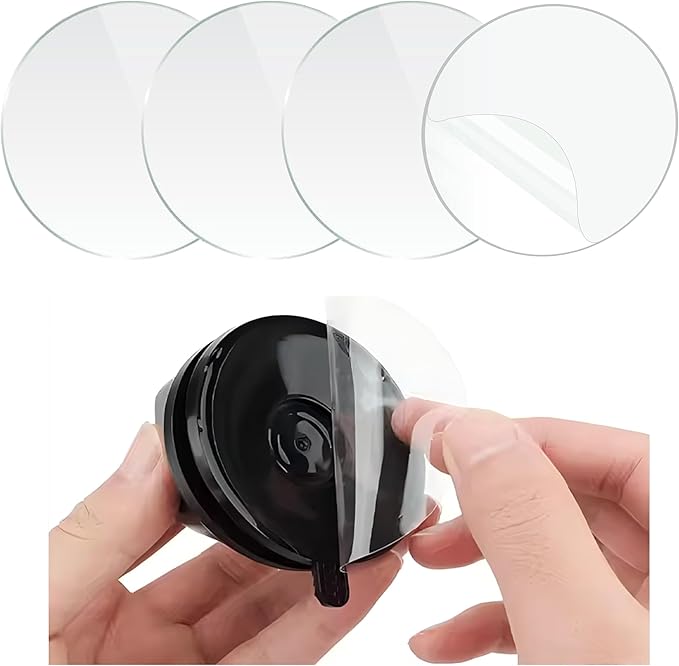 Double Sided 3m Adhesive Sticky Pads - 7 cm - 10 Pack - Strong Adhesive for Suction Cup Cat Toys - Compatible with Interactive Bird Simulation Toys - Suction Cup Sticky Pad Replacement - PAWPICO