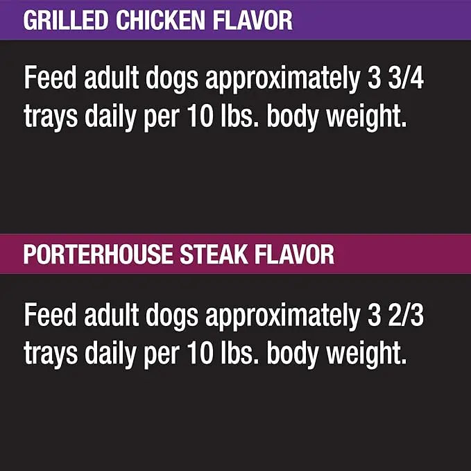 CESAR BACKYARD COOKOUT Adult Wet Dog Food Classic Loaf in Sauce Variety Pack, Grilled Chicken and Porterhouse Steak Flavors, (12) 3.5 oz. Easy Peel Trays - PAWPICO