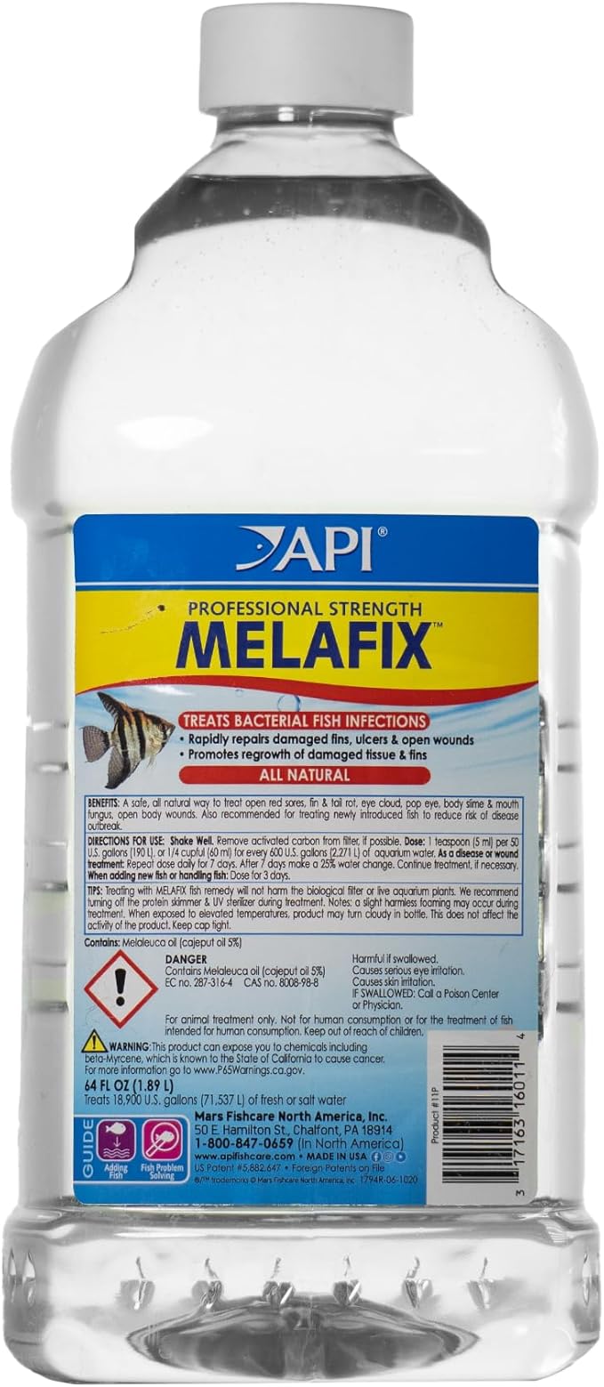 API MELAFIX Freshwater Fish Bacterial Infection Remedy 64-Ounce Bottle API