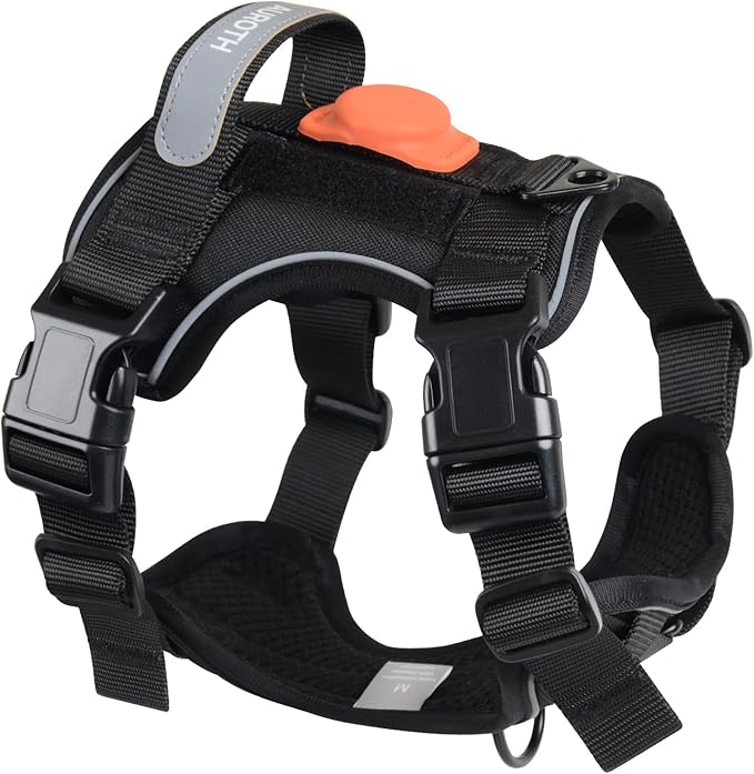 AUROTH Dog Harness Small Sized Dog, Small No Pull Dog Harness, Dog Harness for Small Dogs, Harness Small Size Dog Vest Harness with Handle, Black S AurothPets