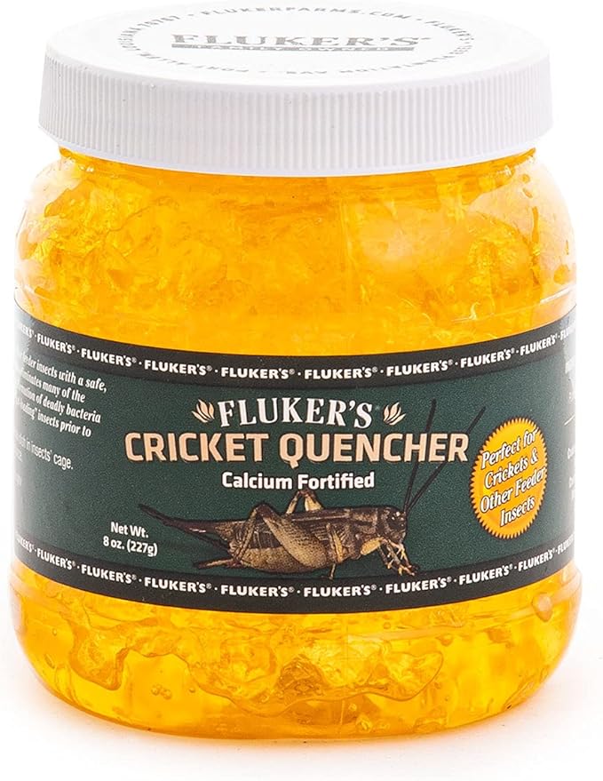 Fluker's Cricket Quencher Calcium Fortified, Easy to Use Gel Formula, 8 oz Flukers