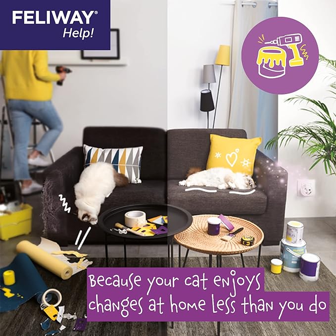 FELIWAY® Help! Cat Calming Pheromone Refills (7 days), 3-Pack Feliway%C2%AE