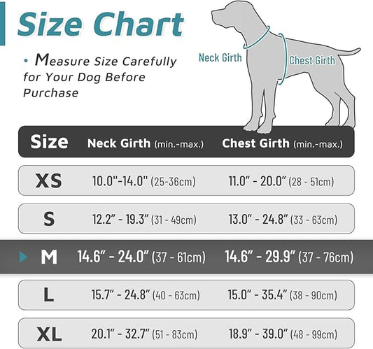 Eagloo Dog Harness Medium Sized Dog, No Pull Service Vest with Reflective Strips and Control Handle, Adjustable and Comfortable for Easy Walking, No Choke Pet Harness with 2 Metal Rings, Dark Green, M GoExplorewithEagloo
