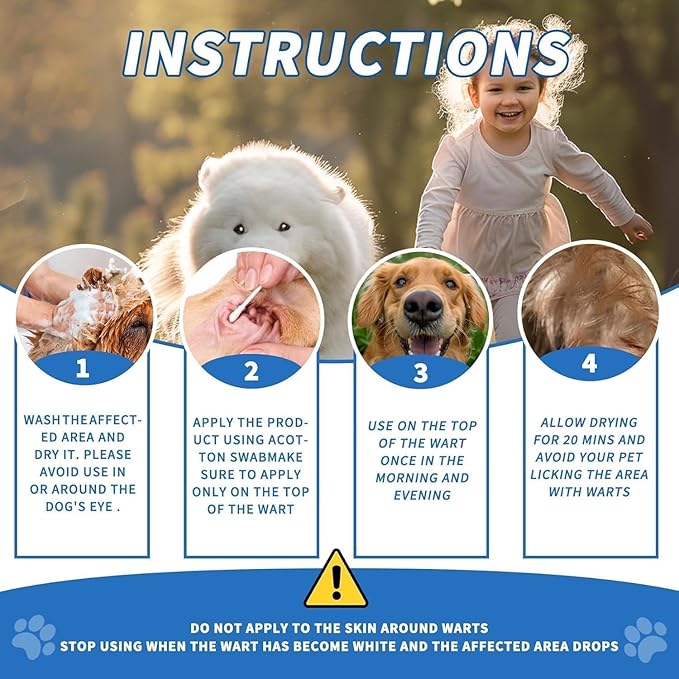 Dog Wart Remover: 20ML Dog SkinTag Removal, Natural Dog Wart Removal Treatment, Rapidly Eliminates Dog Warts & Dog Skin Tags - Fast Acting & Effective, No Harm & Pain-Free PAWPICO