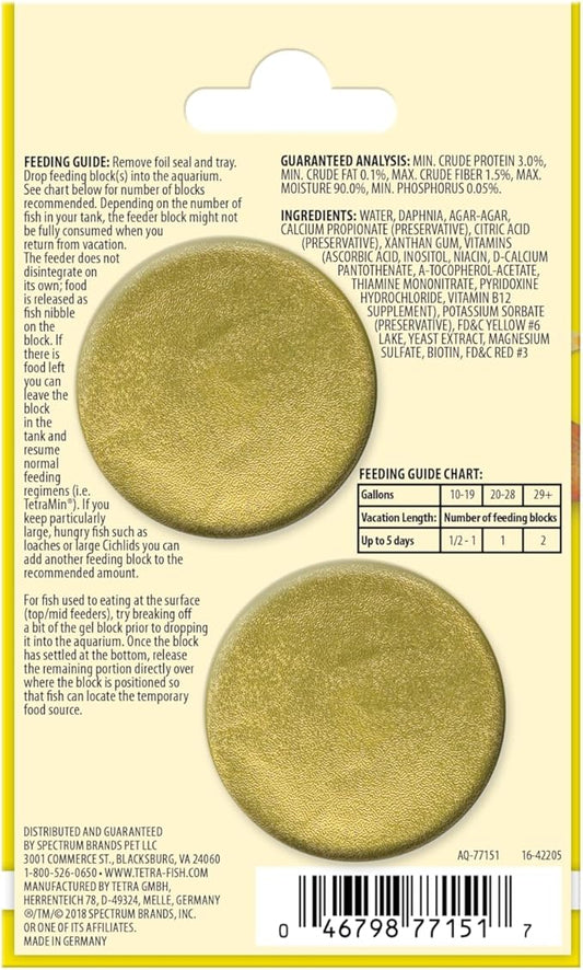 Tetra Weekend and Vacation Feeder Slow-Release Fish Food for Tropical Fish 0.85 Ounce (Pack of 2) (Packaging May Vary) Tetra