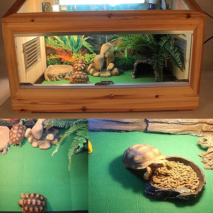 Tfwadmx 39" X 20" Reptile Carpet Mat Substrate Liner Bedding Reptile Supplies for Terrarium Lizards Snakes Bearded Dragon Gecko Chamelon Turtles Iguana (2 Pack) Tfwadmx