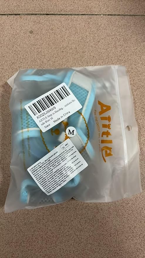 AIITLE Step in Dog Harness and Leash Set - Spring No Pull Escape Proof Vest Harnesses with Soft Mesh and Reflective Bands, Adjustable Pet Outdoor Harnesses for Small and Medium Dogs Blue M AIITLE-FORPETSBETTERLIFE